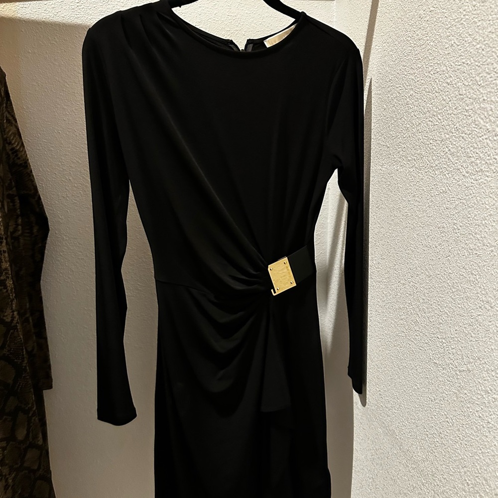 Brand New Michael Kors Black Long Sleeve Dress - Size P
